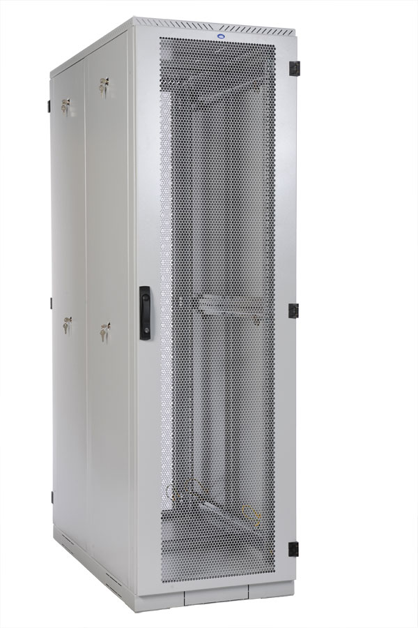 Шкаф серверный напольный 42U (600 × 1200) дверь перфорированная 2 шт.